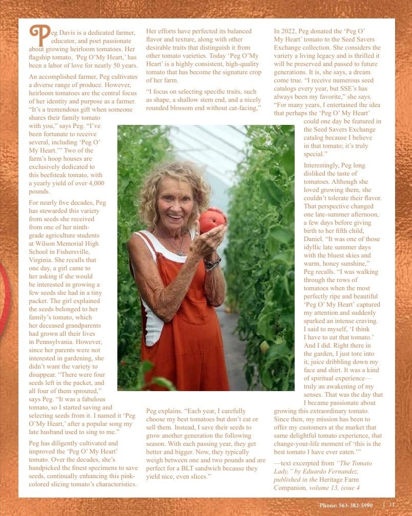 Seed Savers Exchange flyer page 11