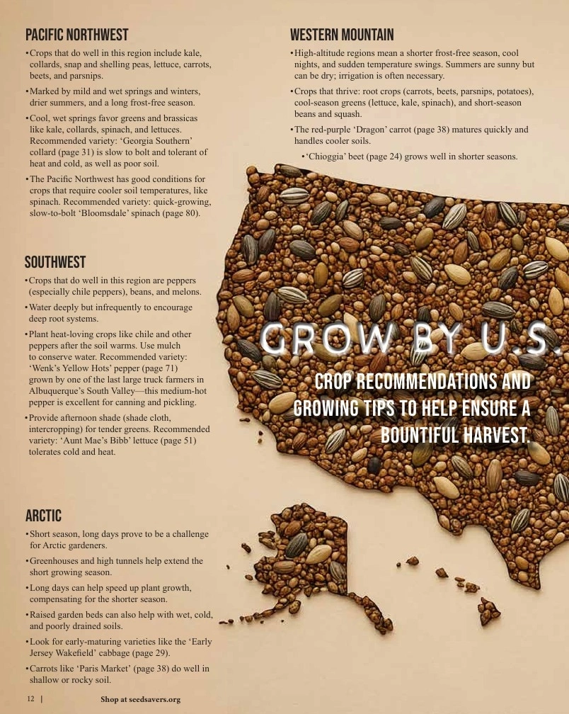 Seed Savers Exchange flyer page 12