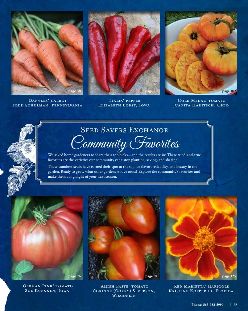 Seed Savers Exchange flyer page 15