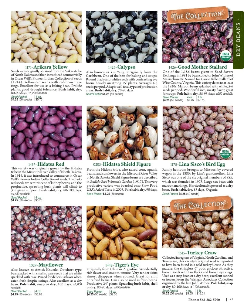 Seed Savers Exchange flyer page 21