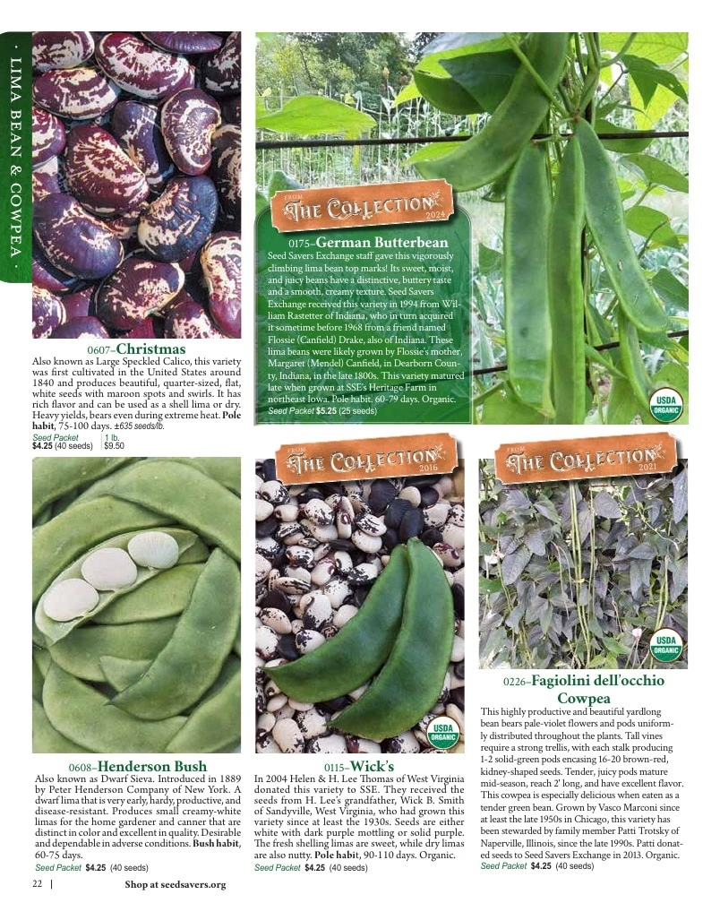 Seed Savers Exchange flyer page 22