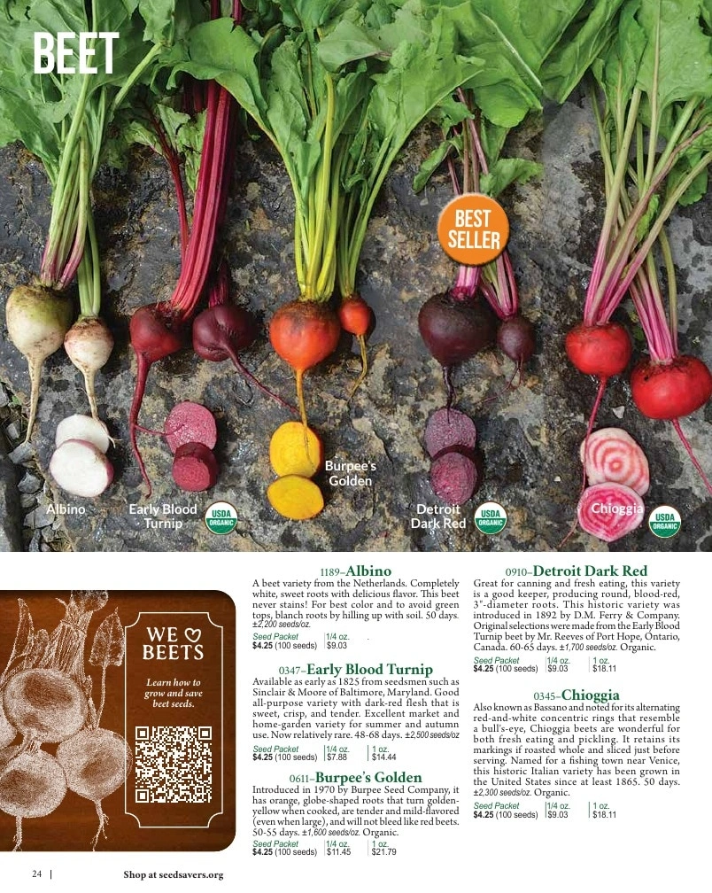 Seed Savers Exchange flyer page 24