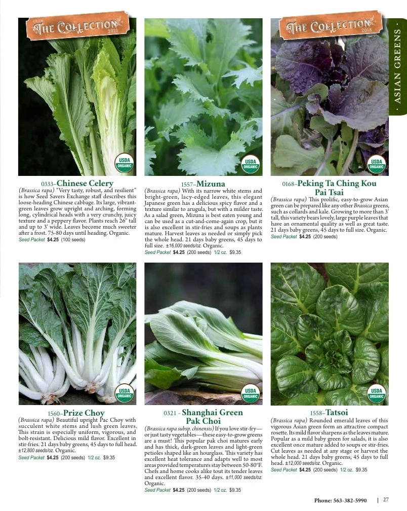 Seed Savers Exchange flyer page 27