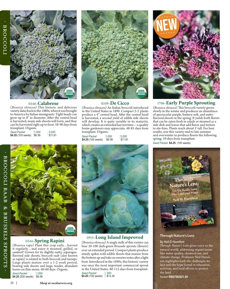 Seed Savers Exchange flyer page 28