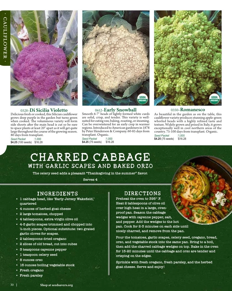 Seed Savers Exchange flyer page 30
