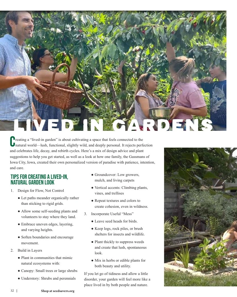 Seed Savers Exchange flyer page 32