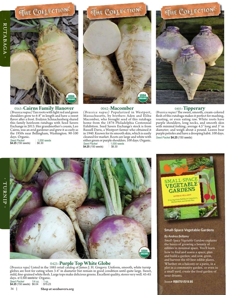 Seed Savers Exchange flyer page 36