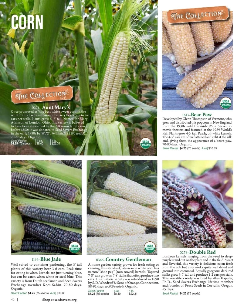 Seed Savers Exchange flyer page 40