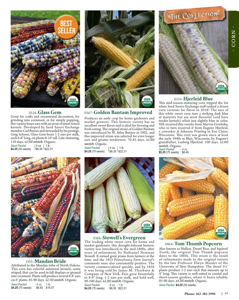 Seed Savers Exchange flyer page 41