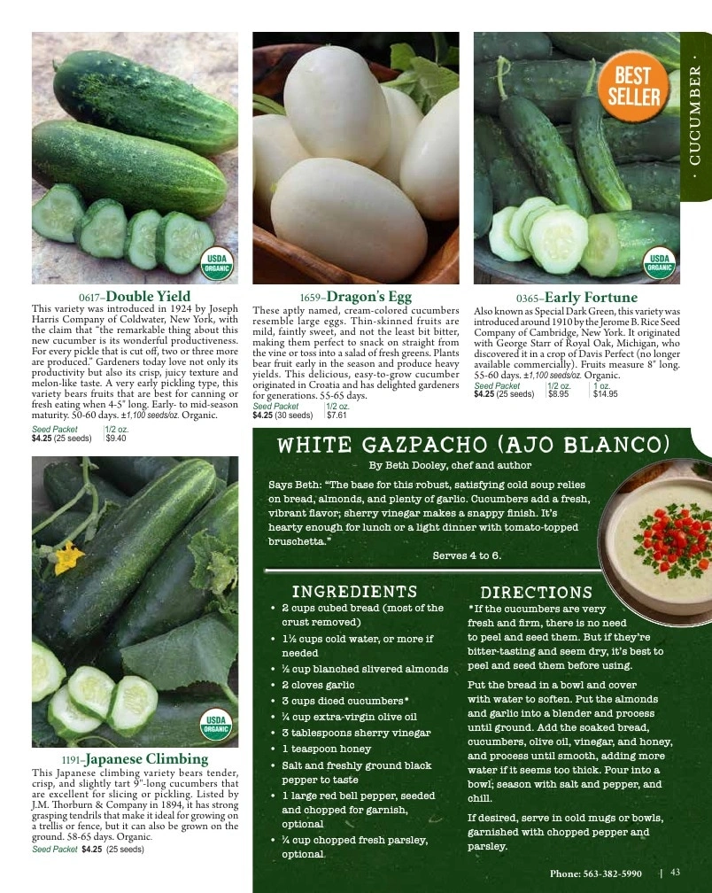 Seed Savers Exchange flyer page 43