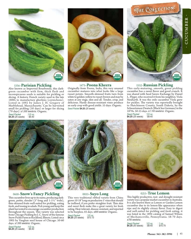 Seed Savers Exchange flyer page 45