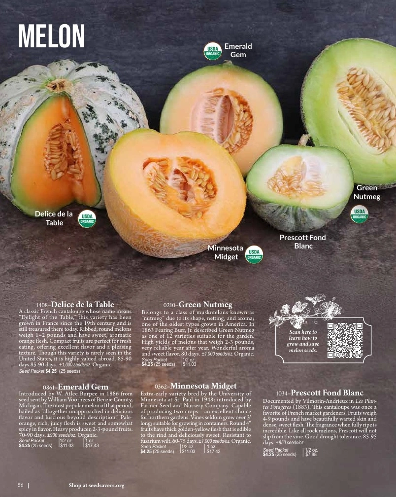 Seed Savers Exchange flyer page 56