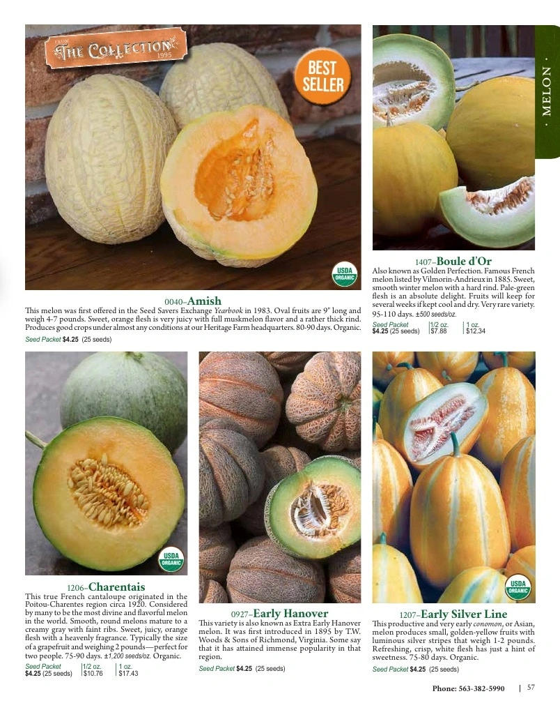 Seed Savers Exchange flyer page 57