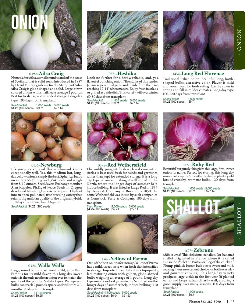 Seed Savers Exchange flyer page 63
