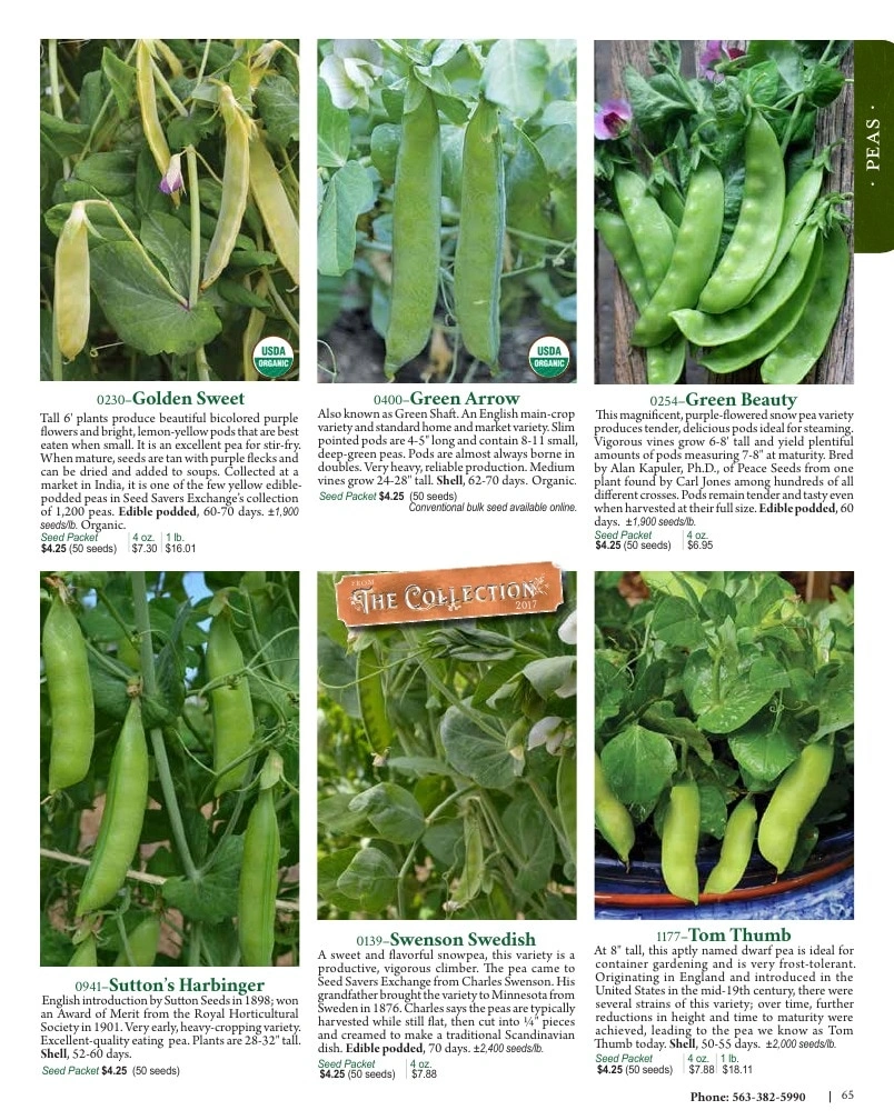 Seed Savers Exchange flyer page 65