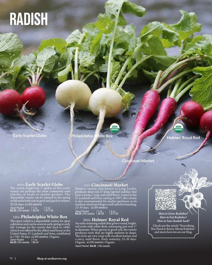 Seed Savers Exchange flyer page 76