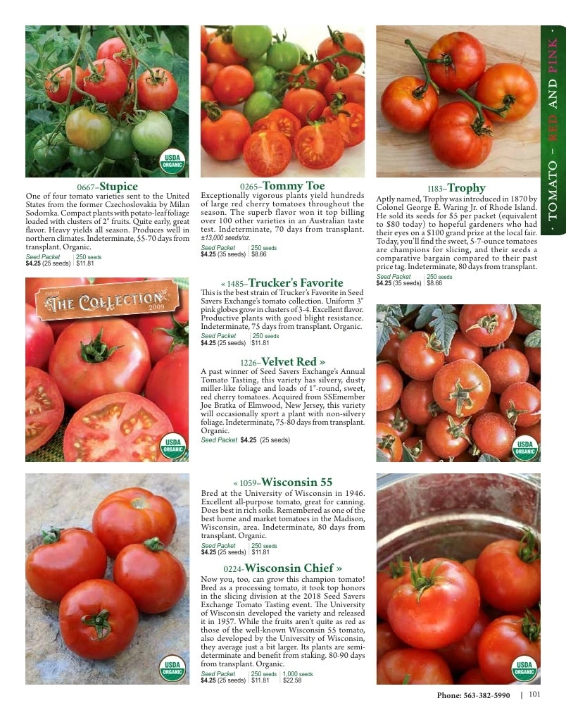 Seed Savers Exchange flyer page 101