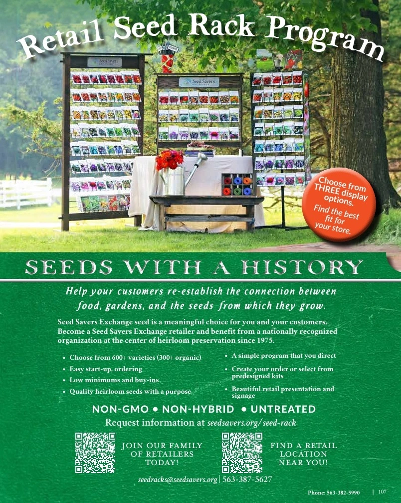 Seed Savers Exchange flyer page 107