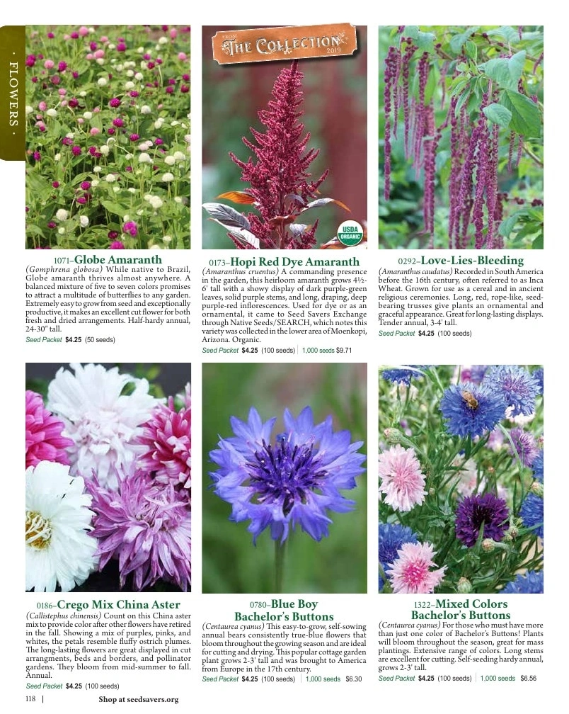 Seed Savers Exchange flyer page 118