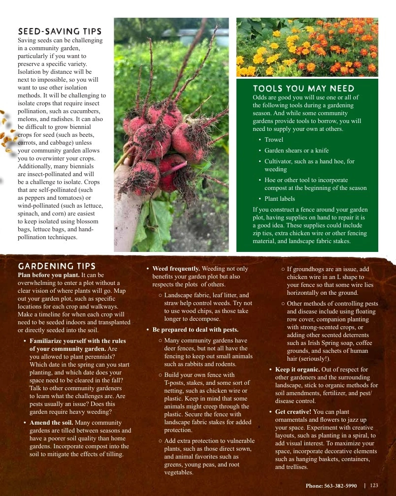 Seed Savers Exchange flyer page 123