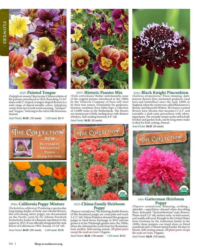Seed Savers Exchange flyer page 126