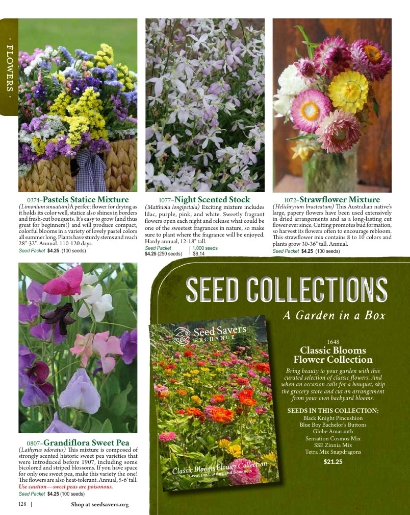 Seed Savers Exchange flyer page 128