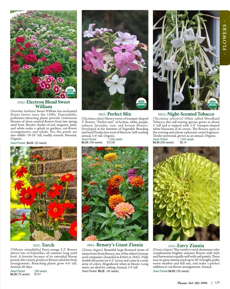 Seed Savers Exchange flyer page 129