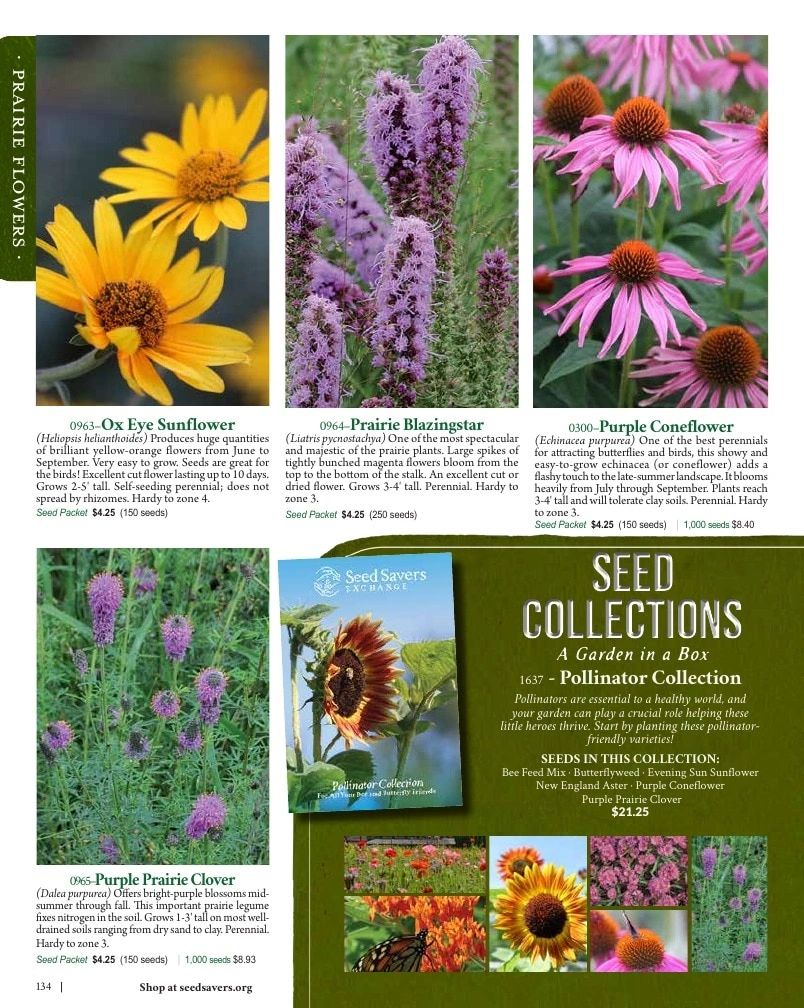 Seed Savers Exchange flyer page 134