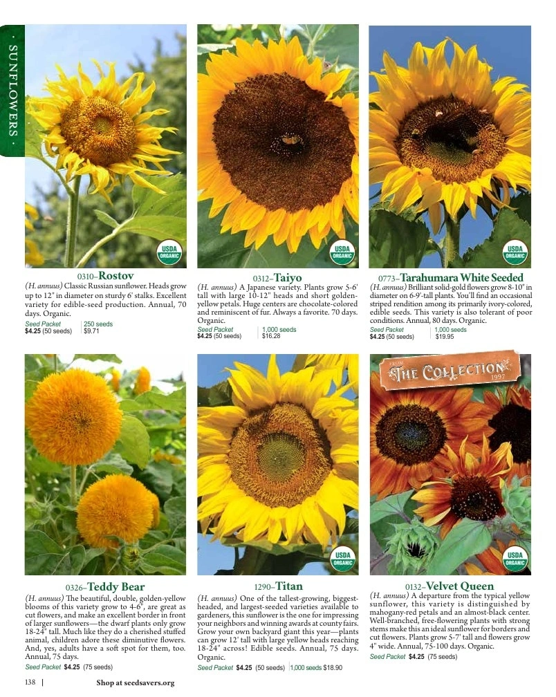 Seed Savers Exchange flyer page 138