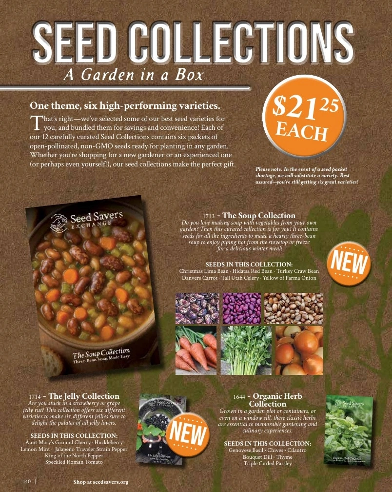 Seed Savers Exchange flyer page 140