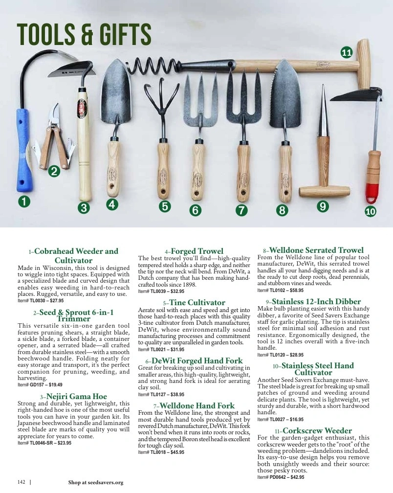 Seed Savers Exchange flyer page 142