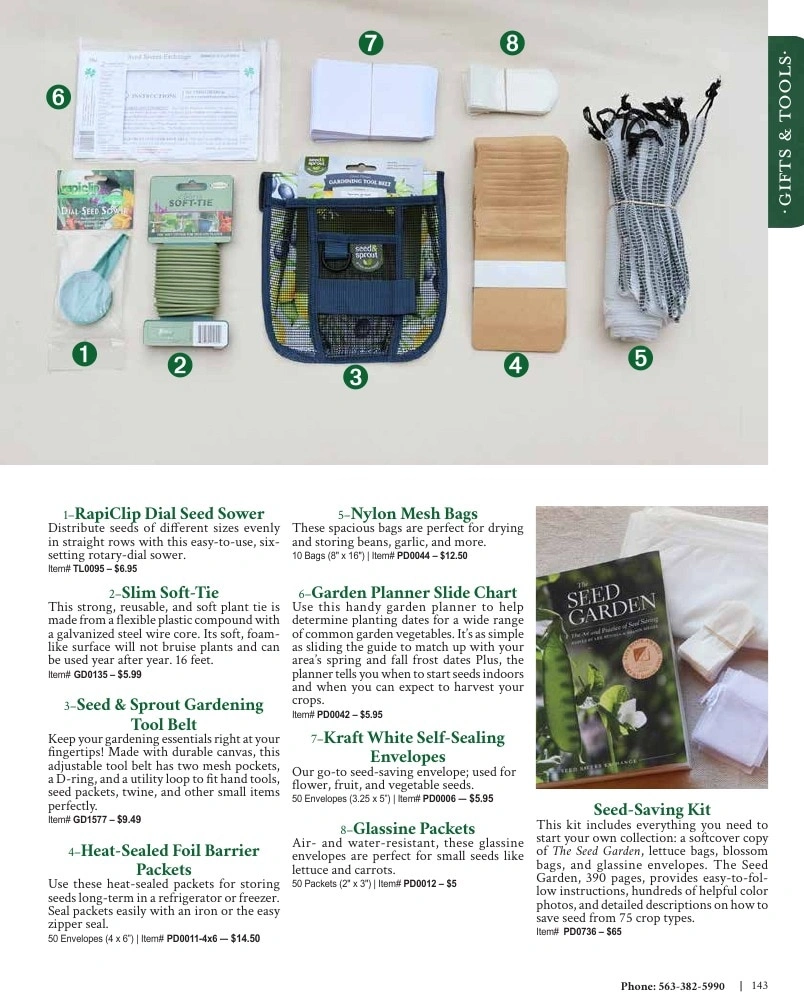 Seed Savers Exchange flyer page 143