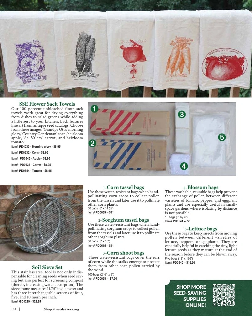 Seed Savers Exchange flyer page 144