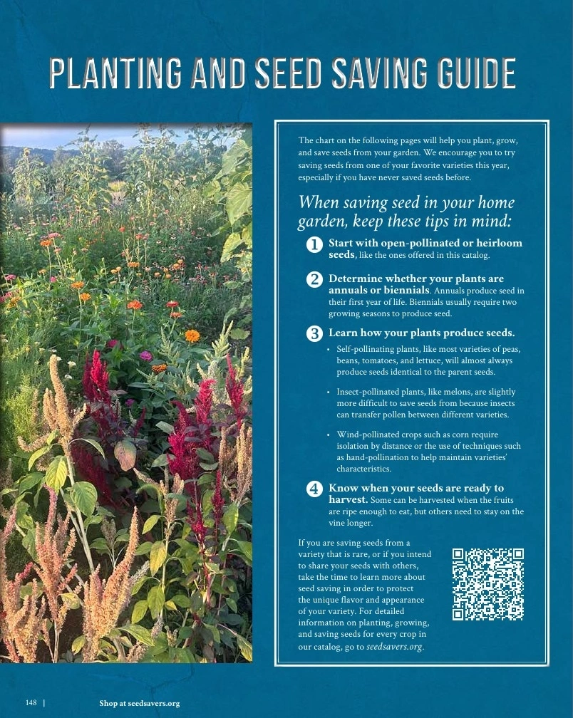 Seed Savers Exchange flyer page 148