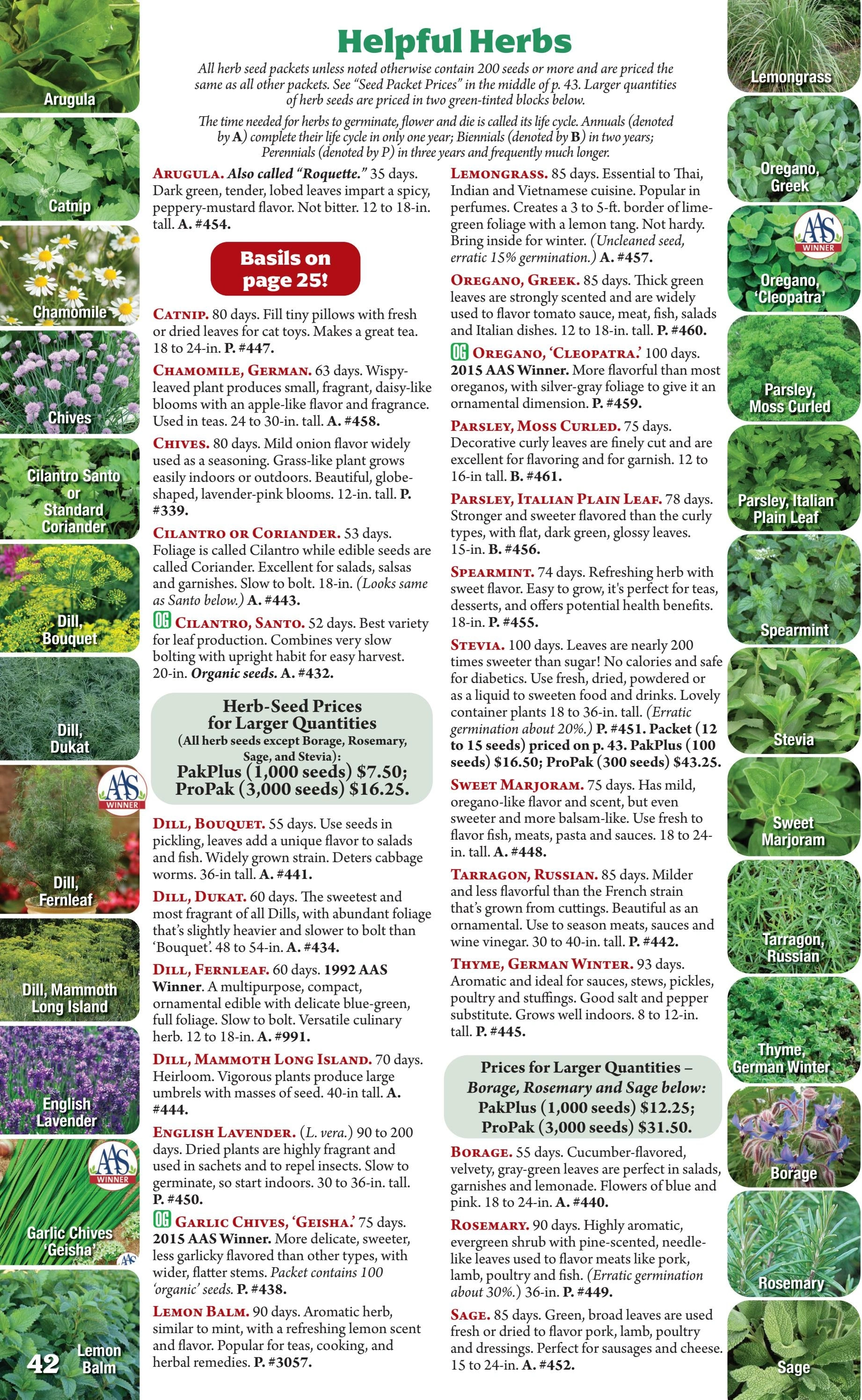 Seeds 'n Such flyer page 42