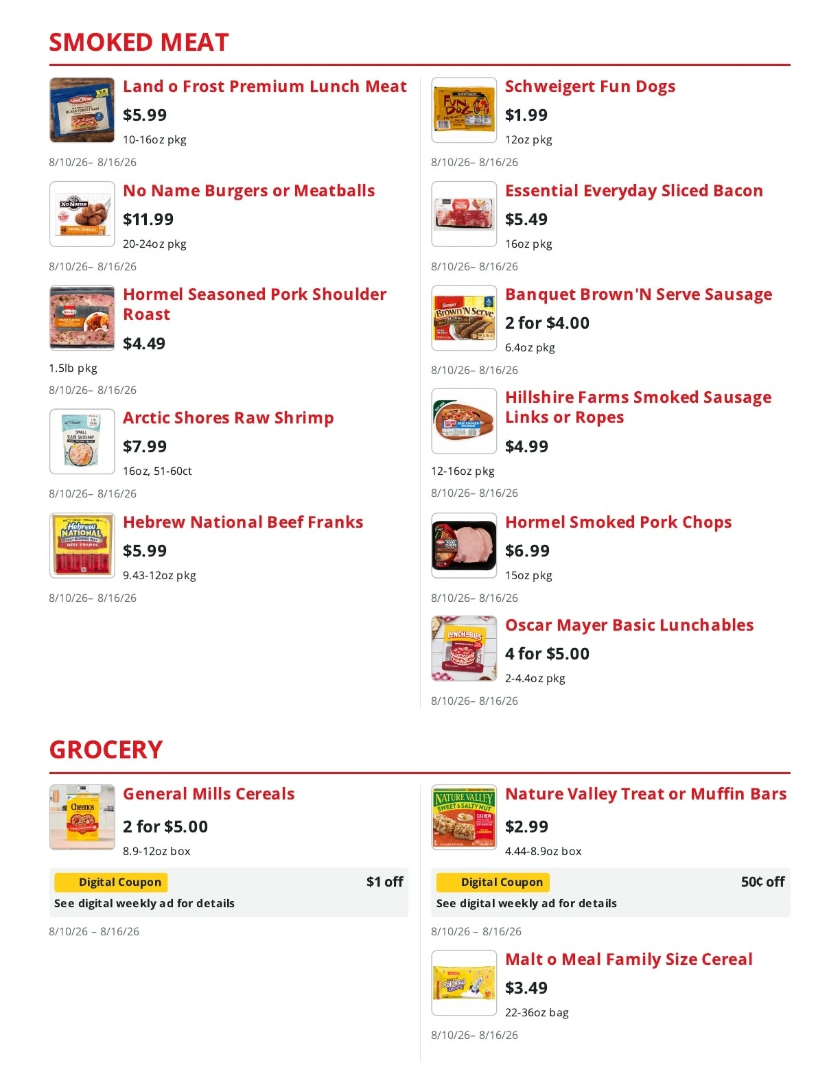 Service Food Market flyer page 3