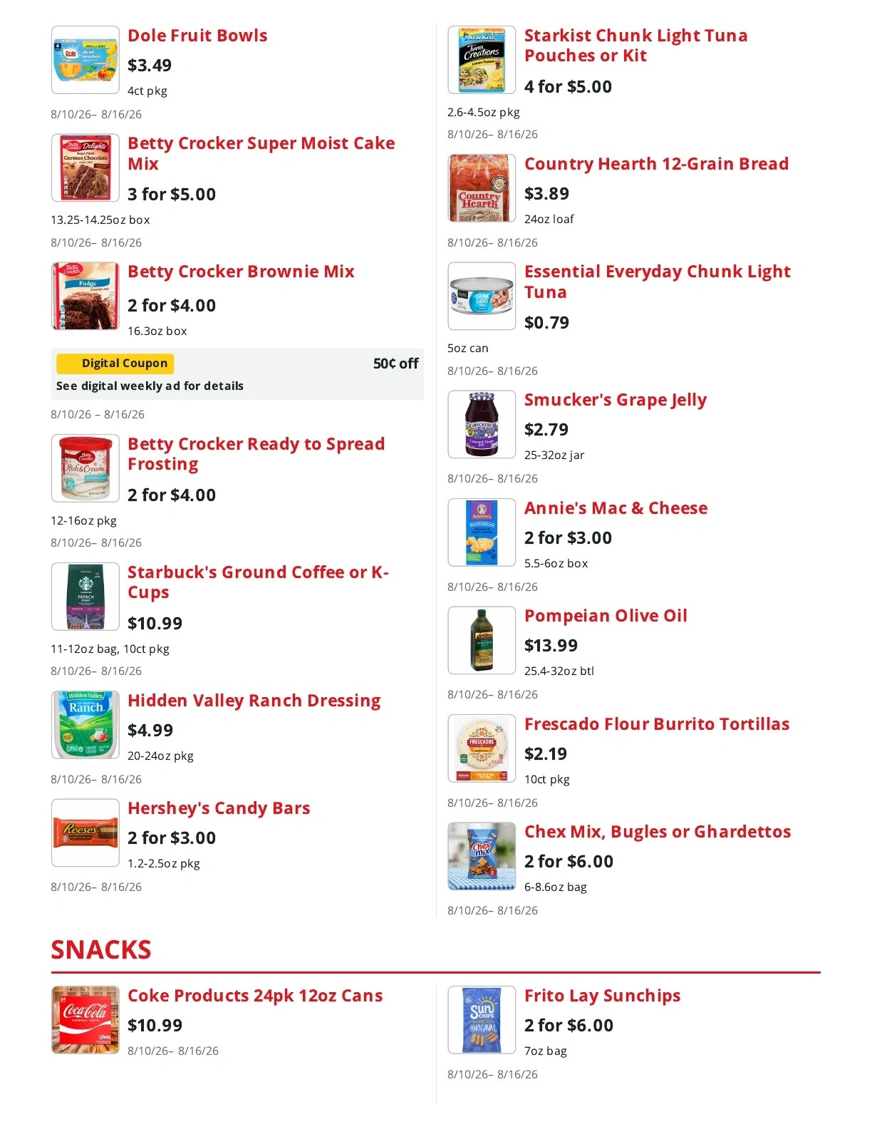 Service Food Market flyer page 4