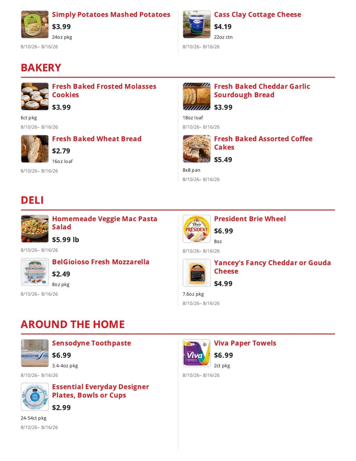 Service Food Market flyer page 7