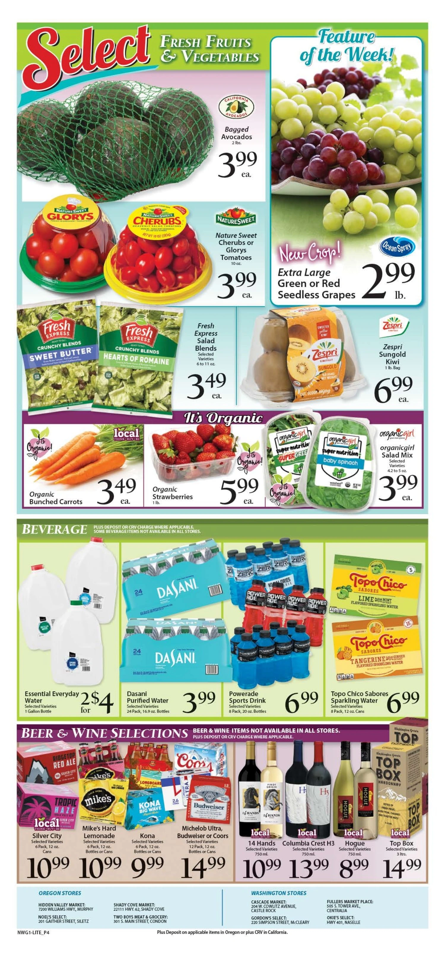 Shady Cove Market flyer page 4