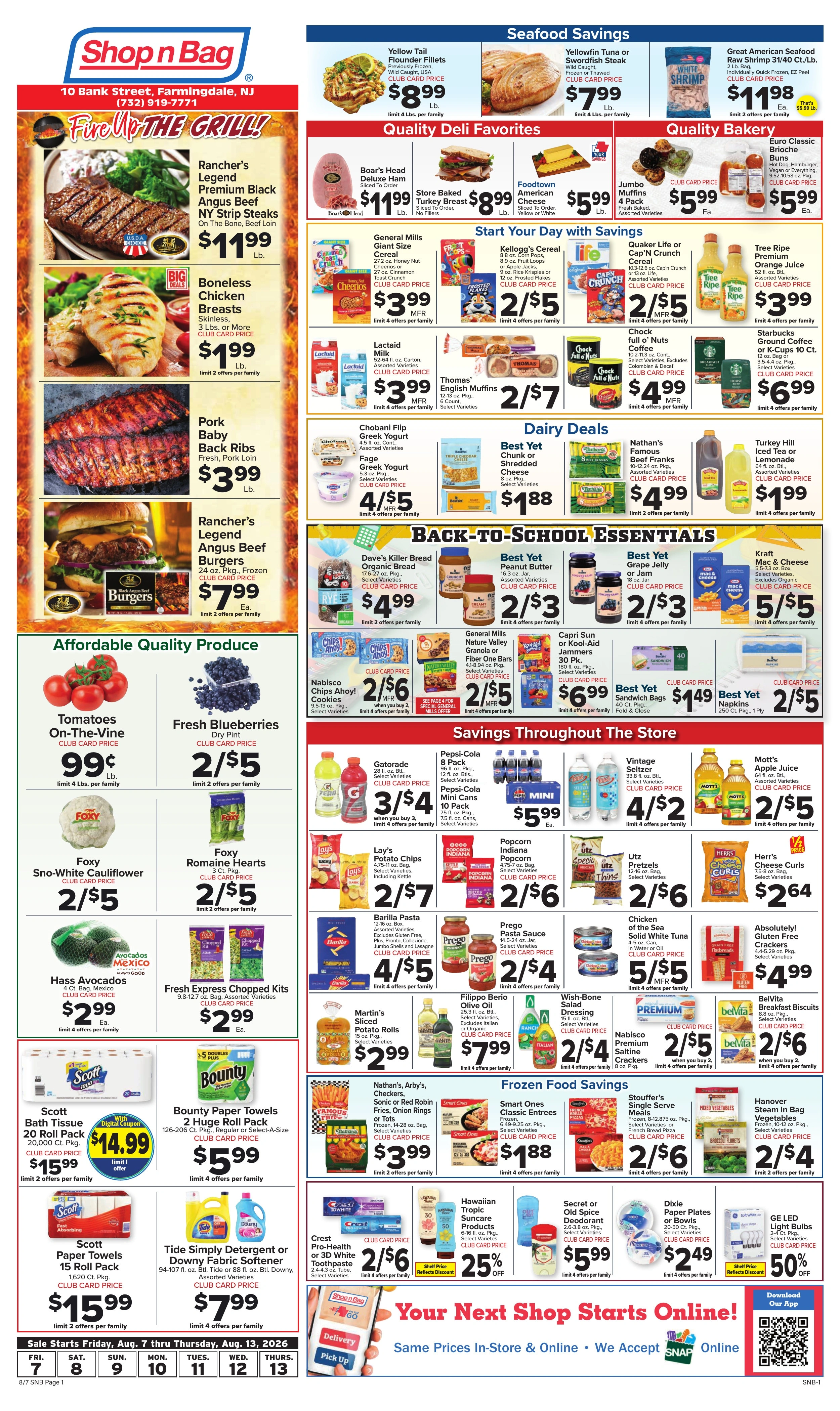 Shop n Bag flyer page 1