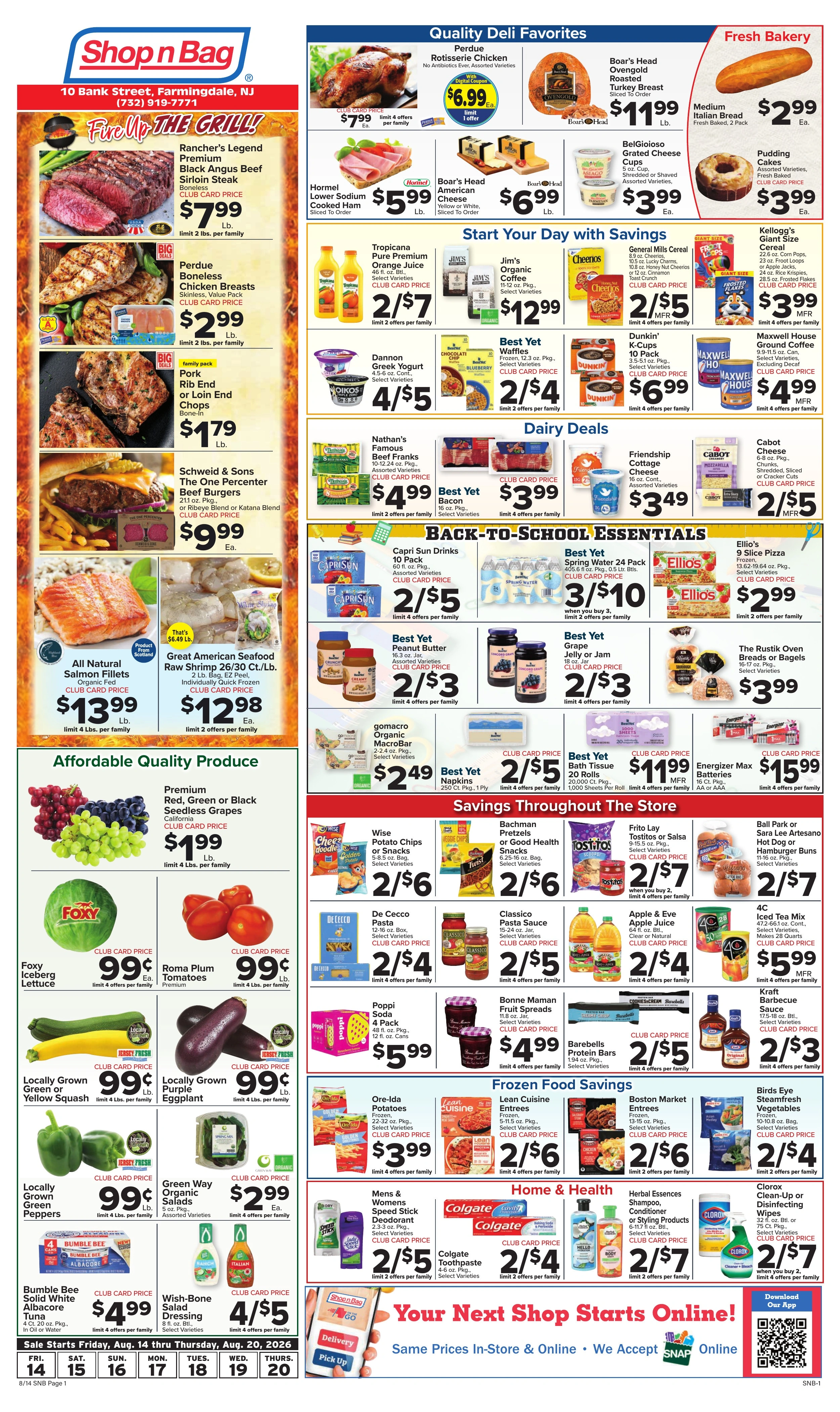 Shop n Bag flyer page 1