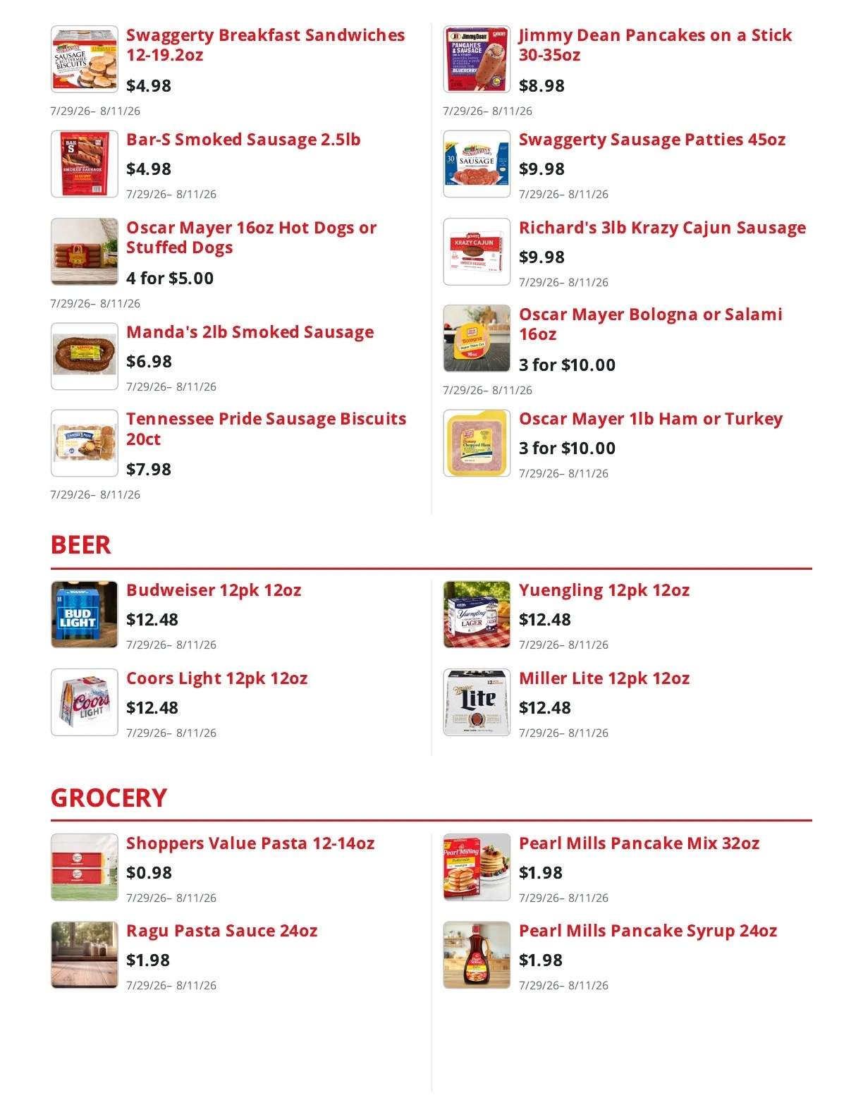 Shoppers Value Foods Louisiana flyer page 6
