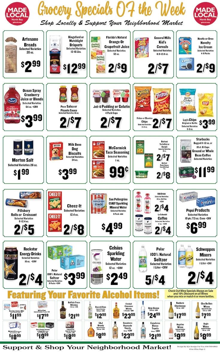 Glen Ellen Village Market flyer page 2