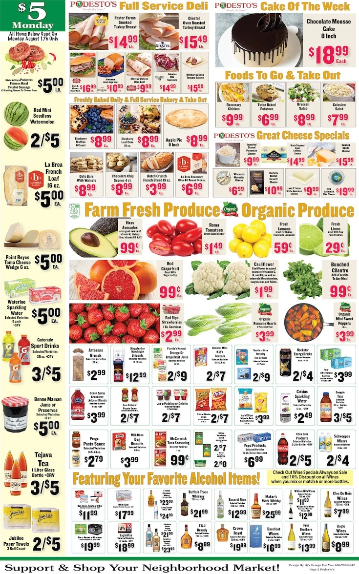 Podesto's Market flyer page 2