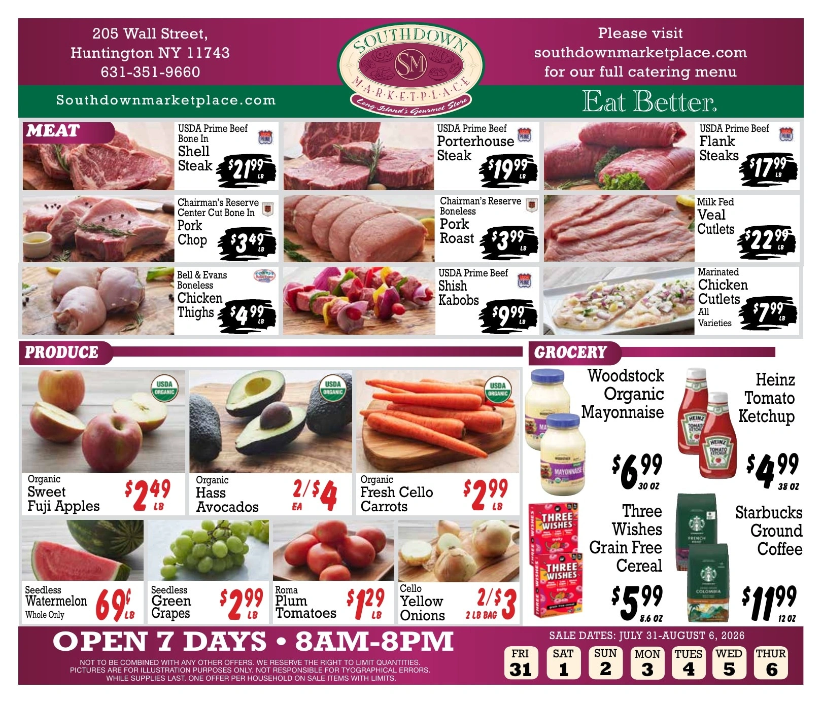 Southdown Marketplace flyer page 1