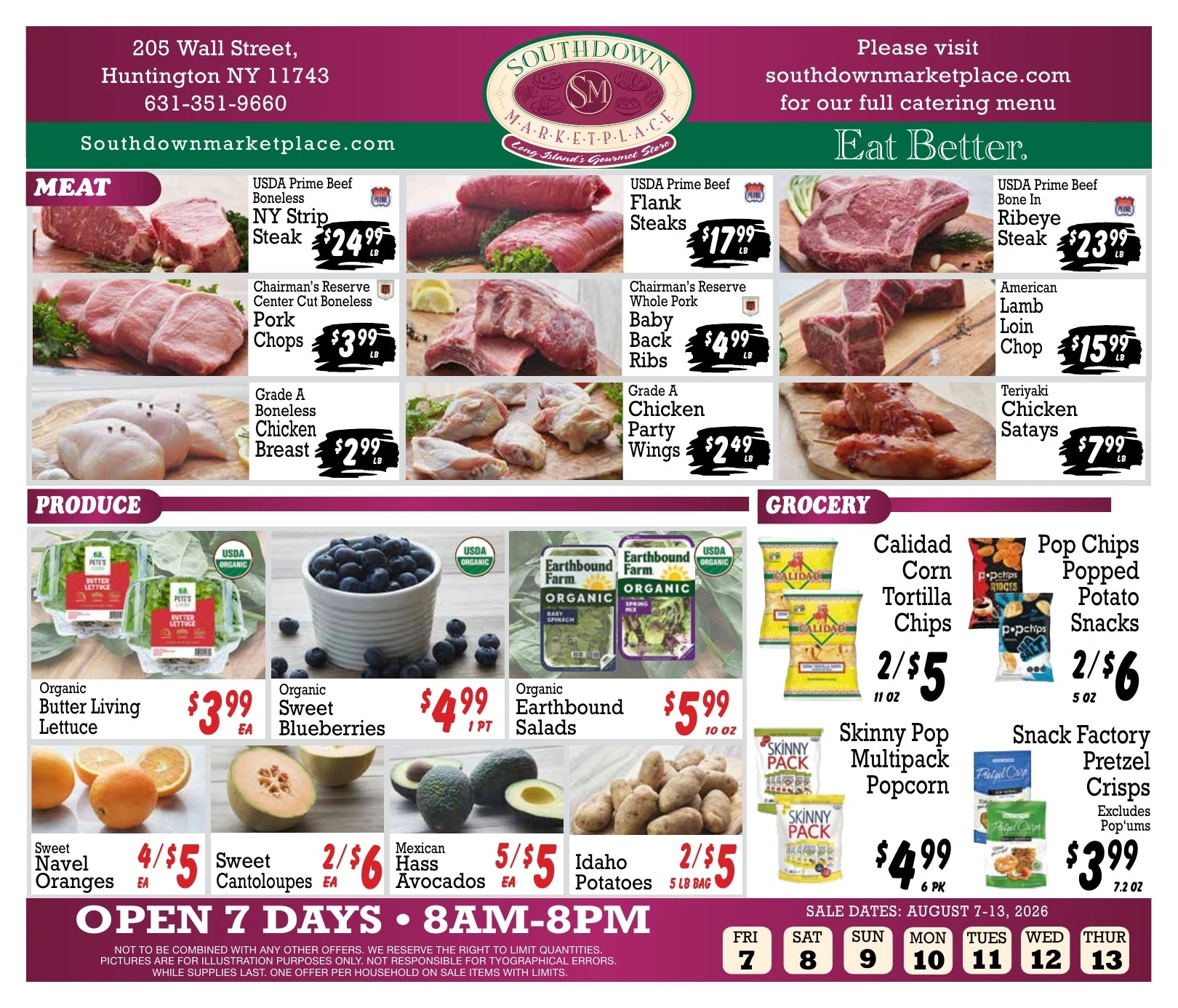 Southdown Marketplace flyer page 1