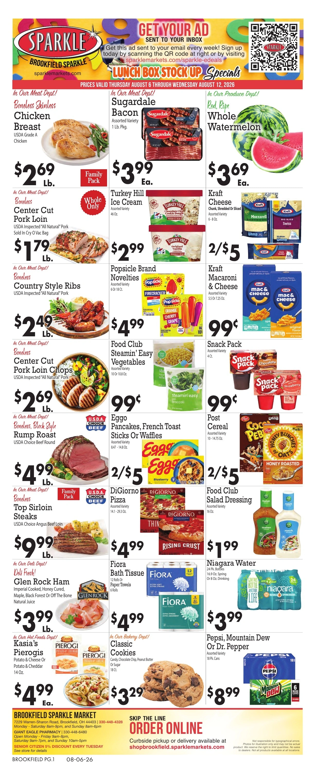 Sparkle Market flyer page 1
