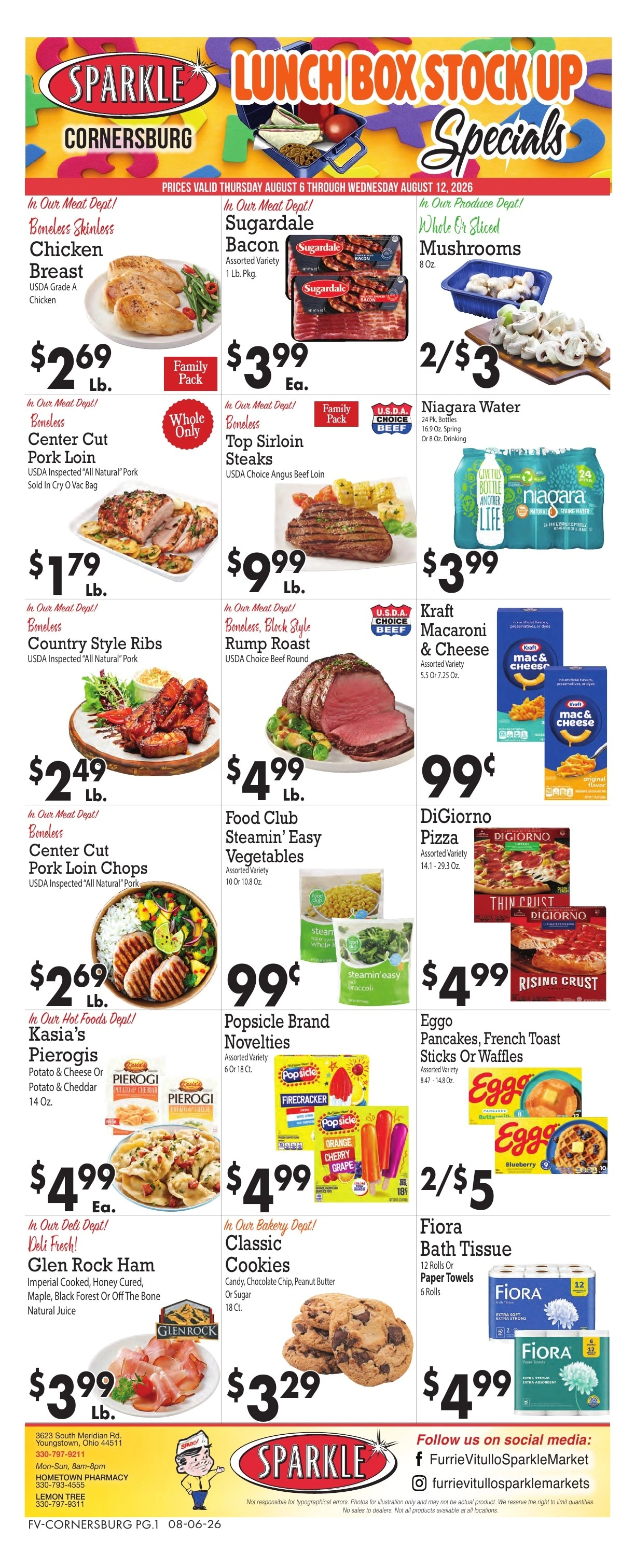 Sparkle Market flyer page 1