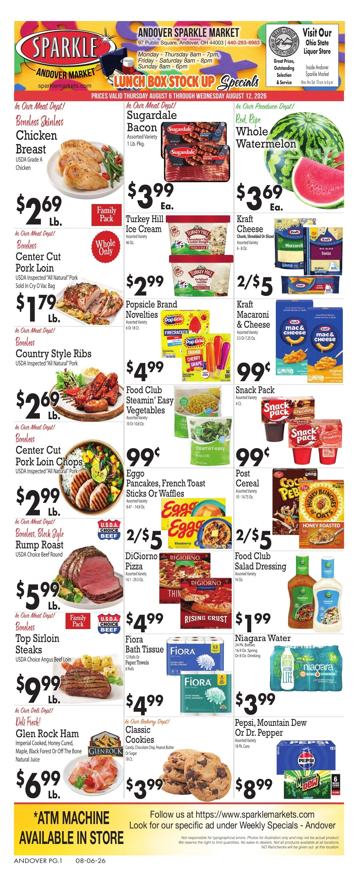 Sparkle Market flyer page 1