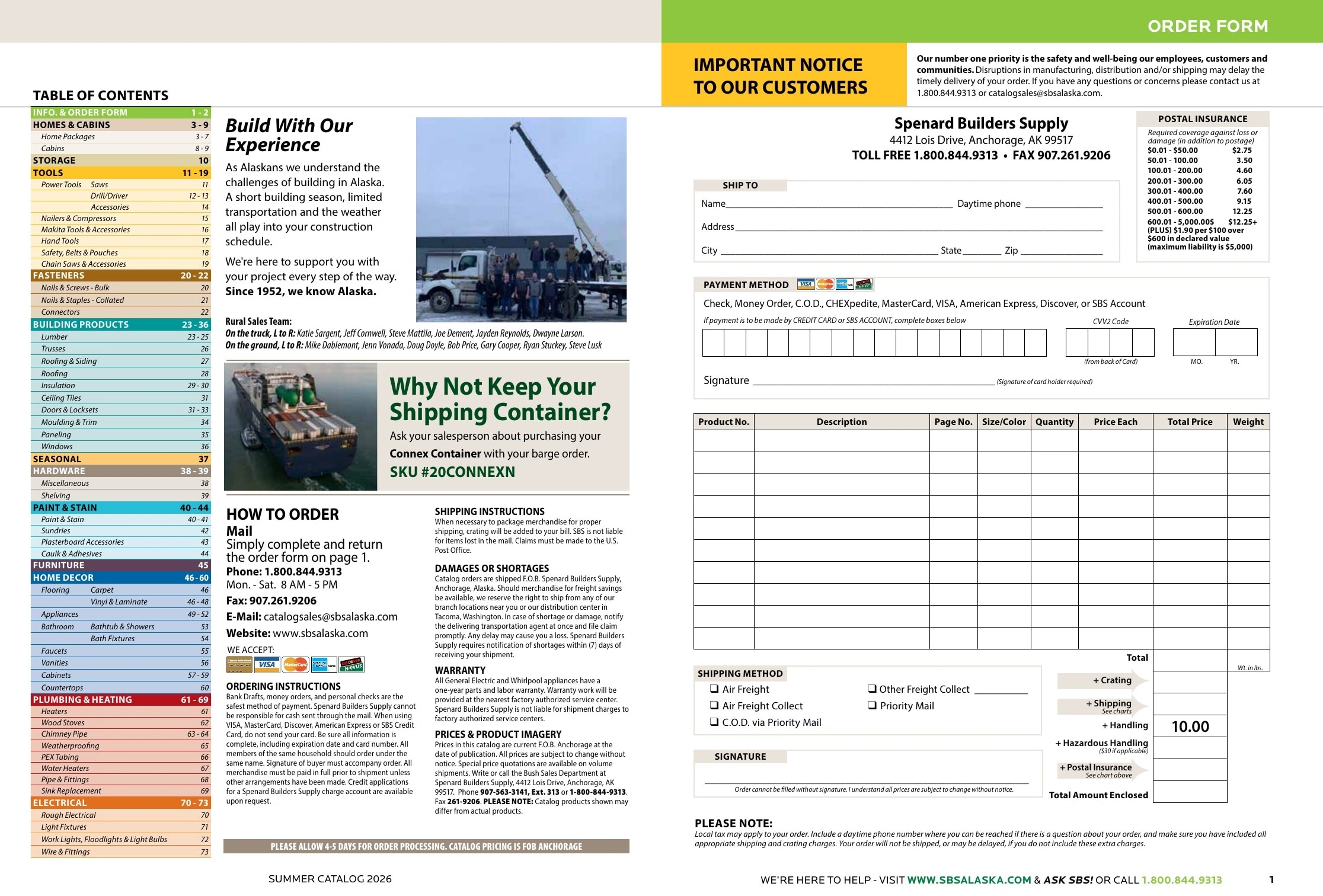 Spenard Builders Supply flyer page 2